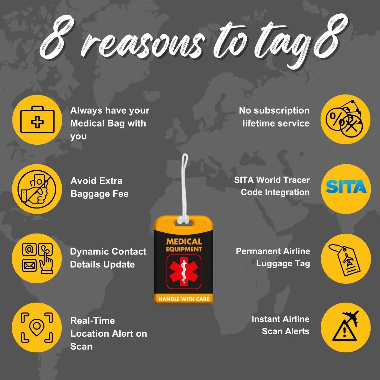 Medical Equipment Tag [Pack 2]