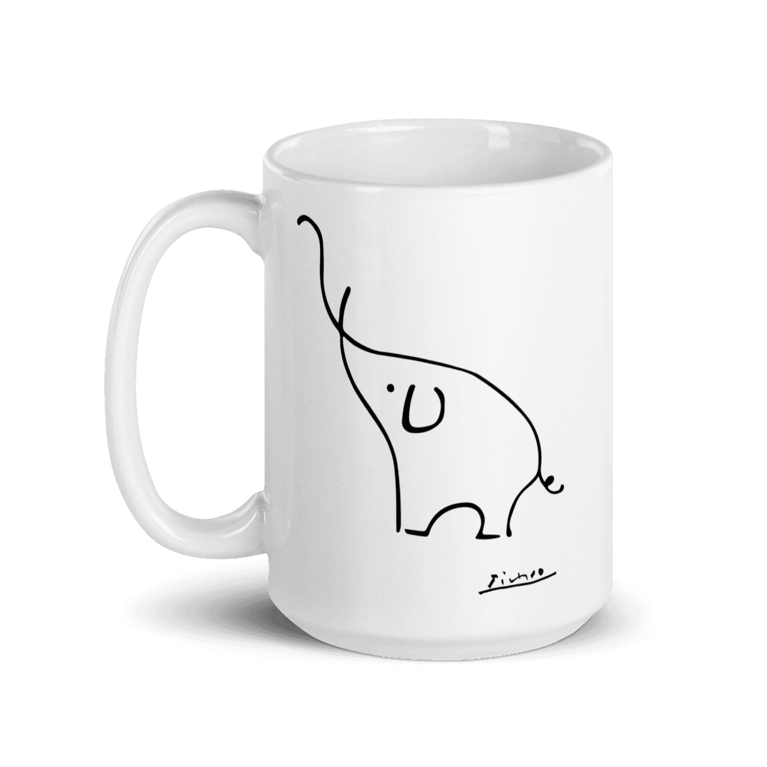 Pablo Picasso Elephant Sketch Artwork Mug