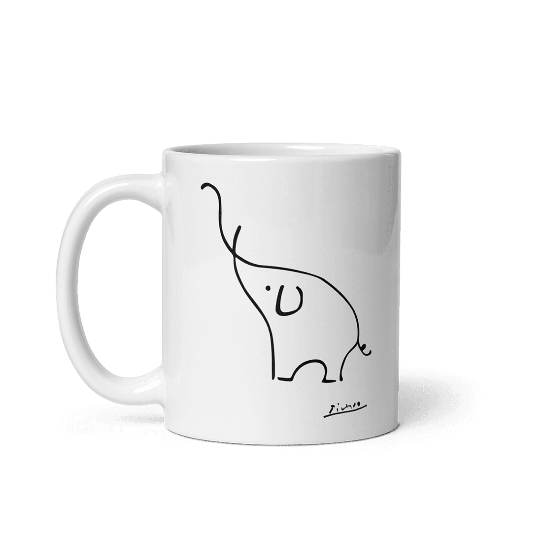 Pablo Picasso Elephant Sketch Artwork Mug
