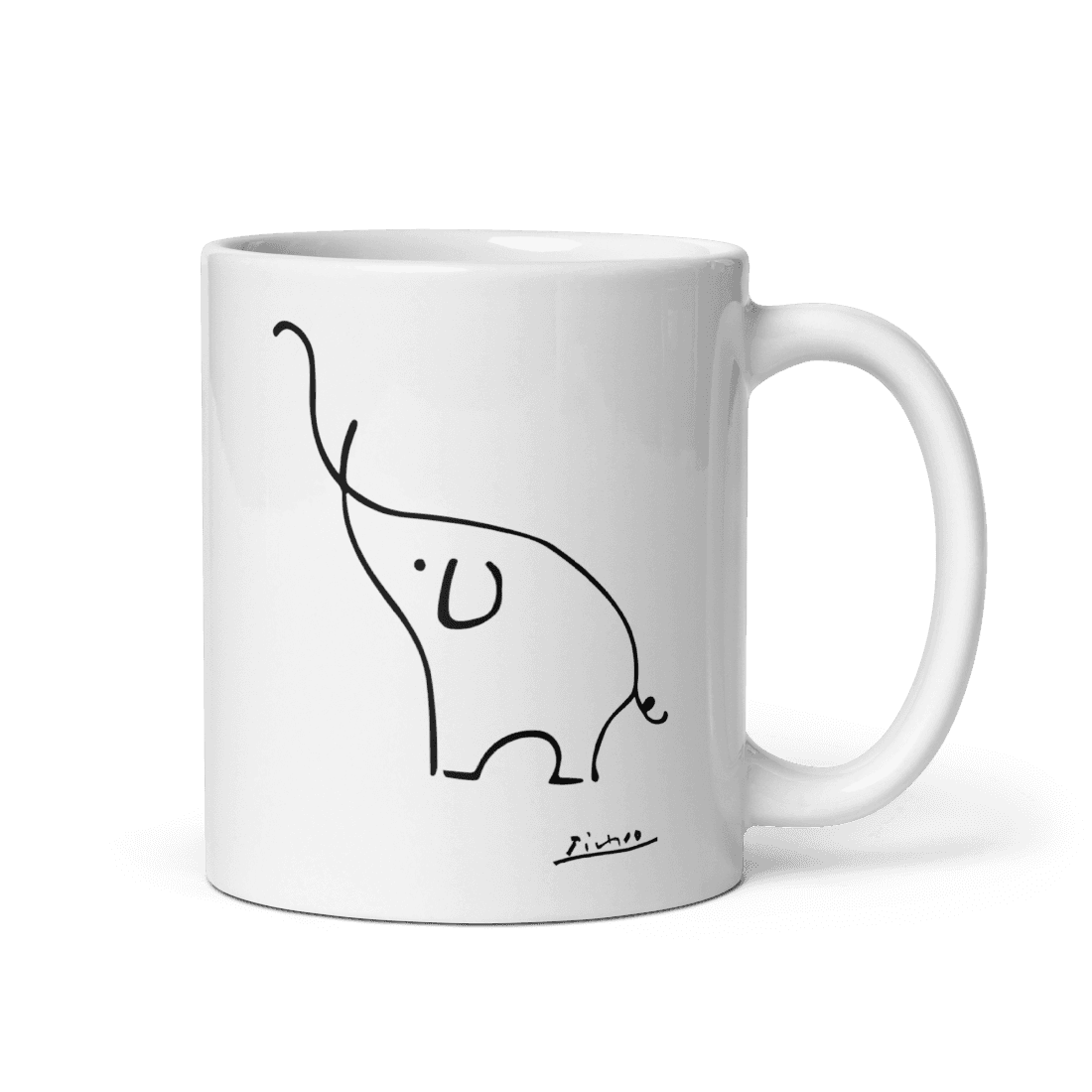 Pablo Picasso Elephant Sketch Artwork Mug